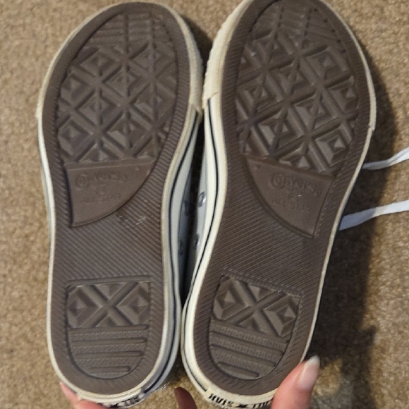 Converse Gray High-Top Kids Sneakers - Picture 4 of 7